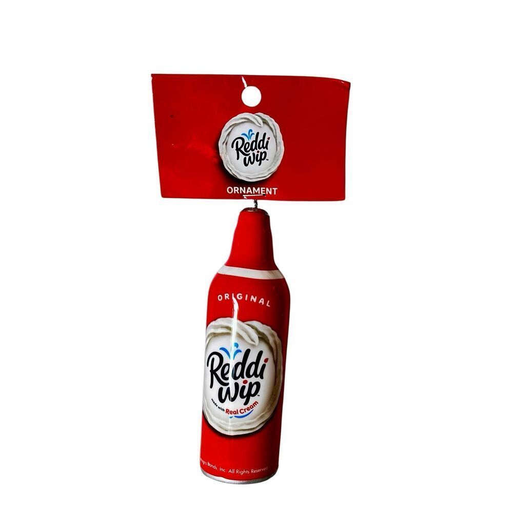 New With Tags Christmas Ornament Reddi Wip Whipped Topping Advertising Retro - Picture 4 of 7